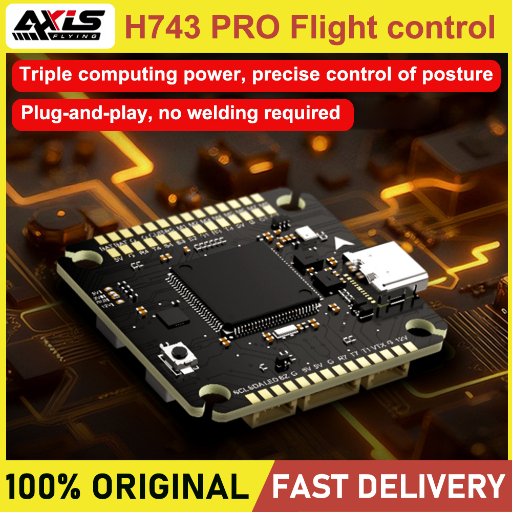Drone Flight Controller - Axisflying H743 PRO Flugcontroller STM32H743, Dual