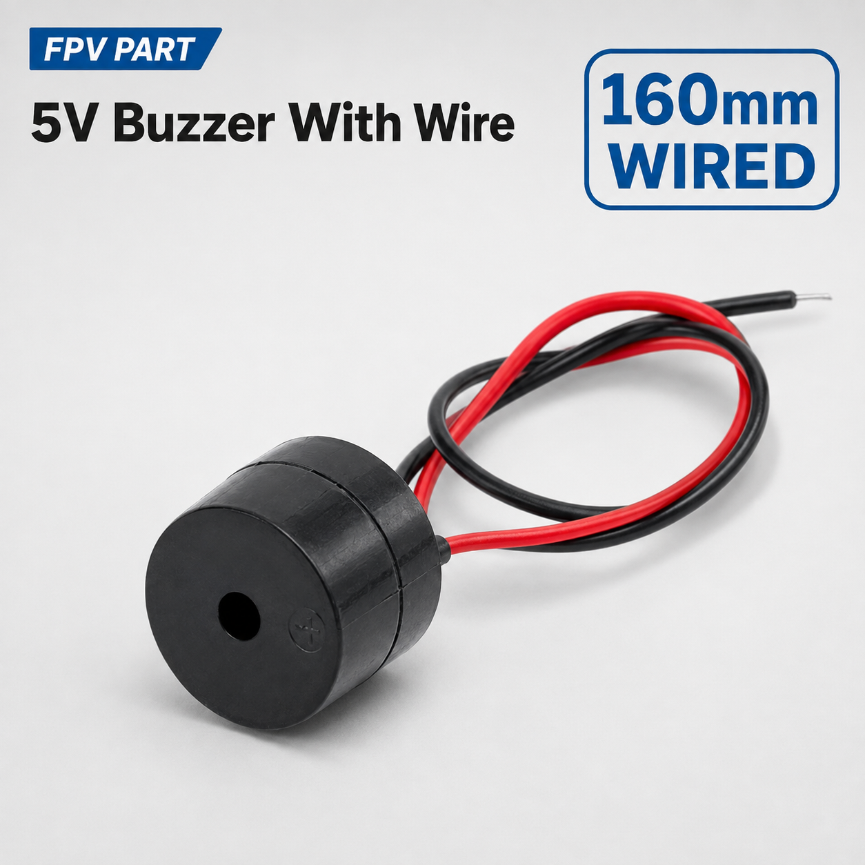 Drone Buzzer - 5V Aktiver Buzzer-Alarm mit Kabel für