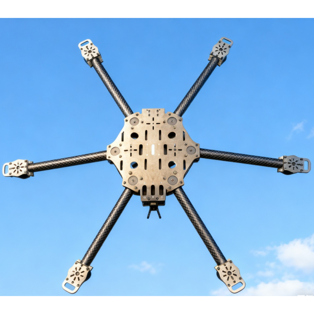 Drone Propeller - Kreuzmaschine, sechs Achsen, 11/13/14 Zoll Kohlefaser-Drohnenrahmen,