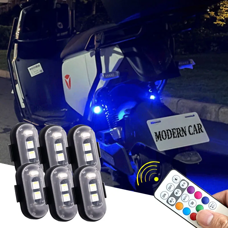 Drone Led Light - 2/4/8pcs drahtlose Fernbedienung Blitzlicht LED Warnung
