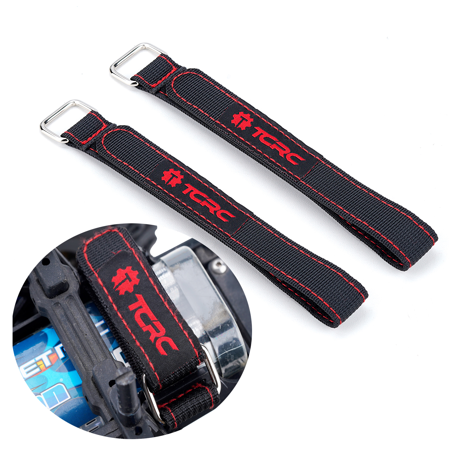 Drone Battery Strap - TCRC 2 Stück 20x300MM Kevlar-Genähte RC-Batteriegurte