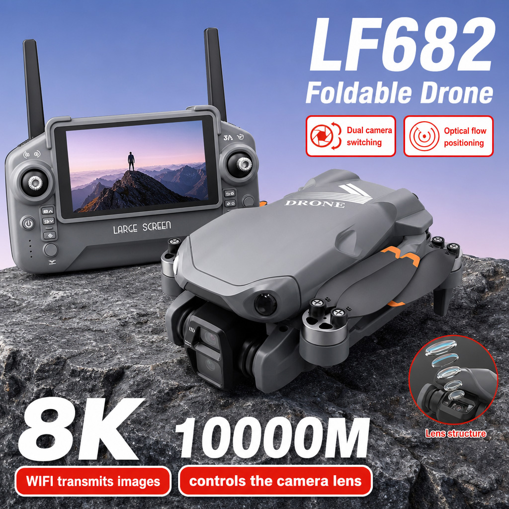 Drone Gps Module - Luftbild-Drohne LF682 mit 8K HD Dual-Kameras,