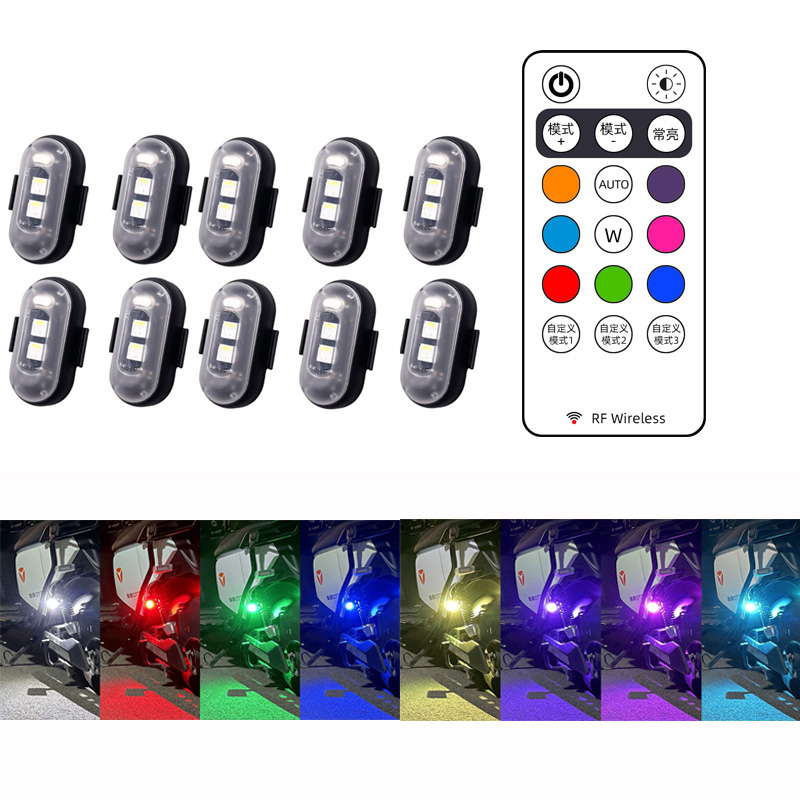 Drone Led Light - 10x4x8 Farben drahtlose LED-Drohne Blitzlicht für