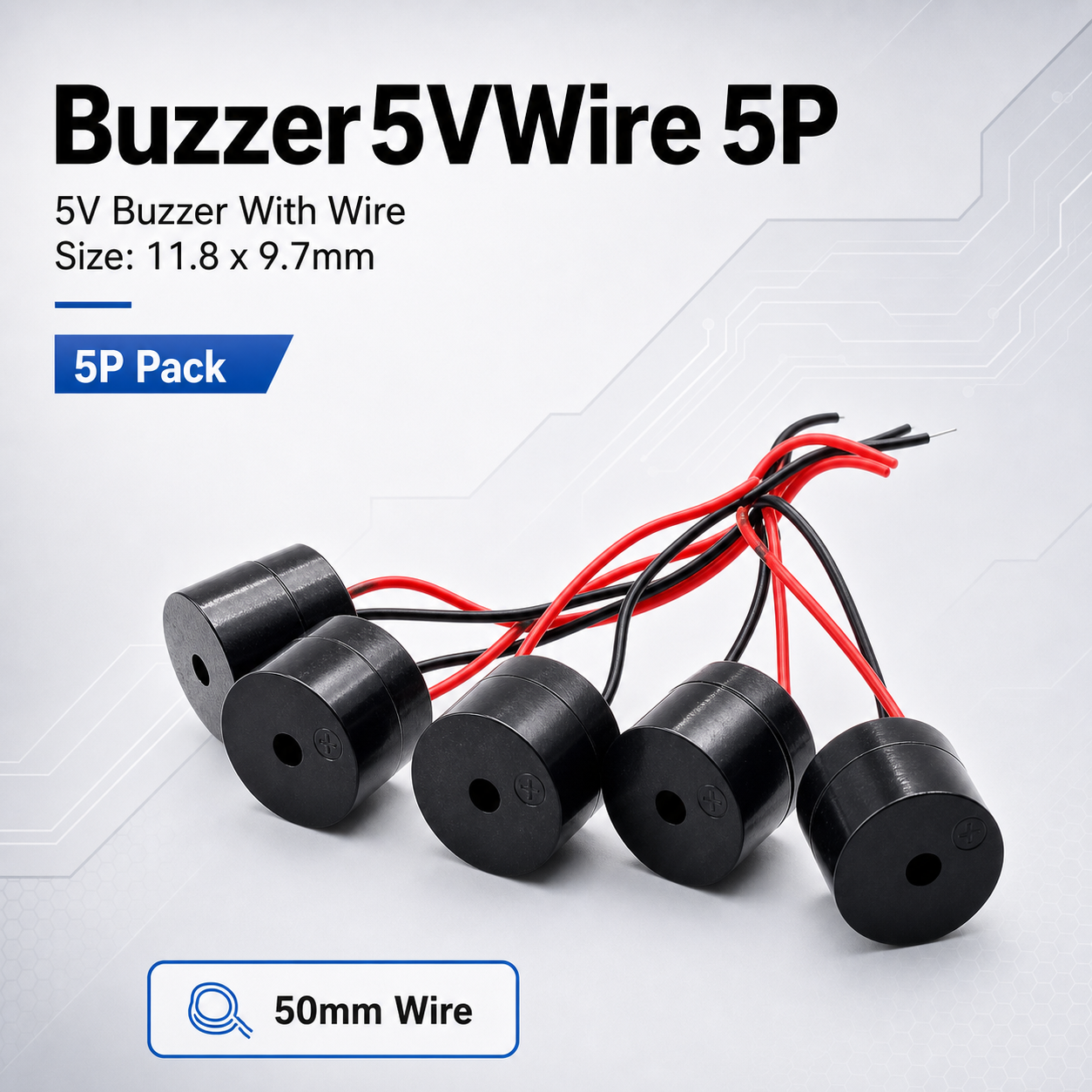 Drone Buzzer - Buzzer5VWire 5P 5V Buzzer mit 50mm