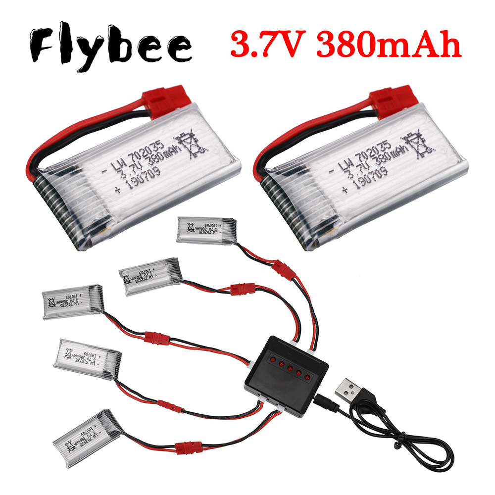 Drone Charger - 3,7 V 380mAh Lipo batterie mit