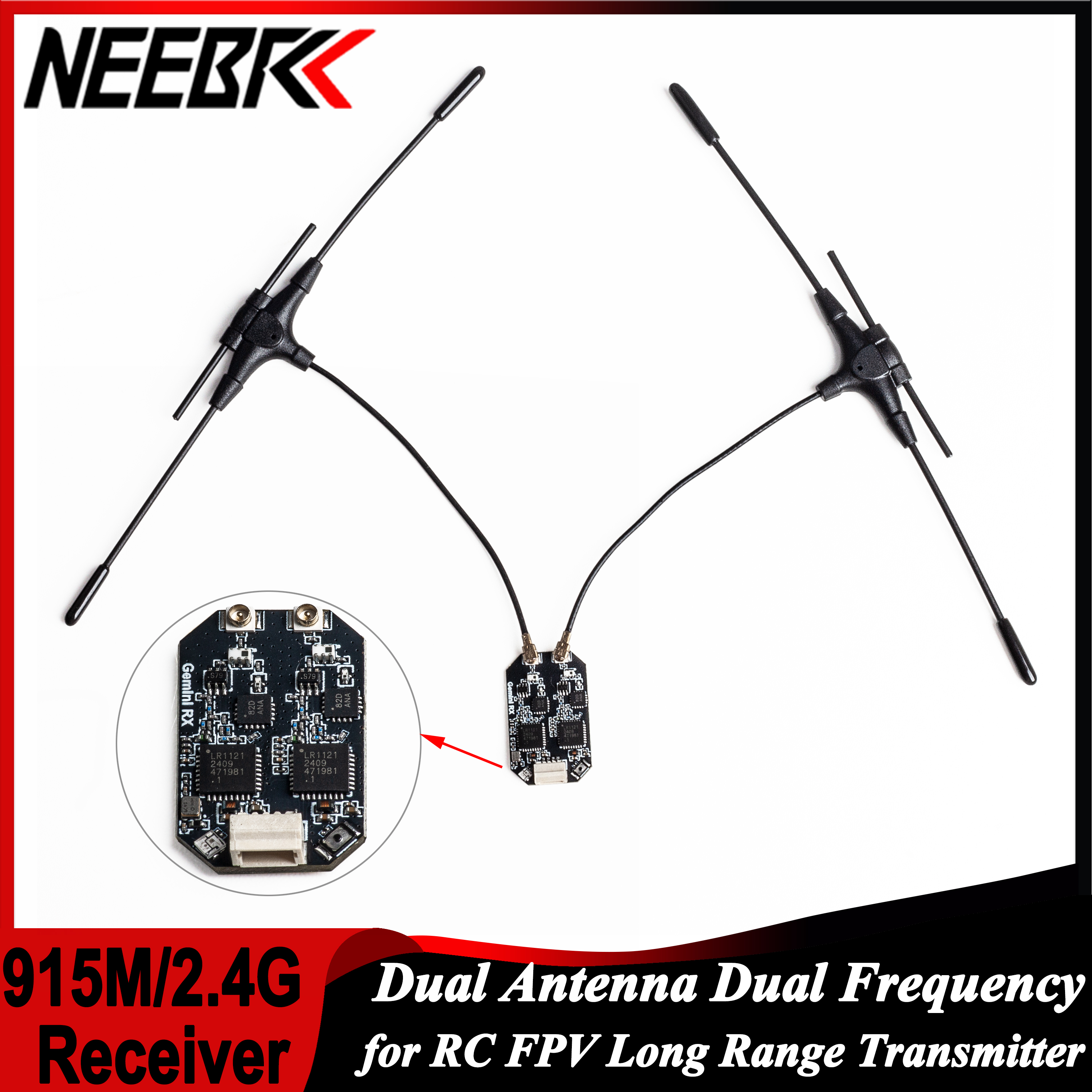 Drone Antenna - ELRS 915 MHz/2,4 GHz Gemini Dual