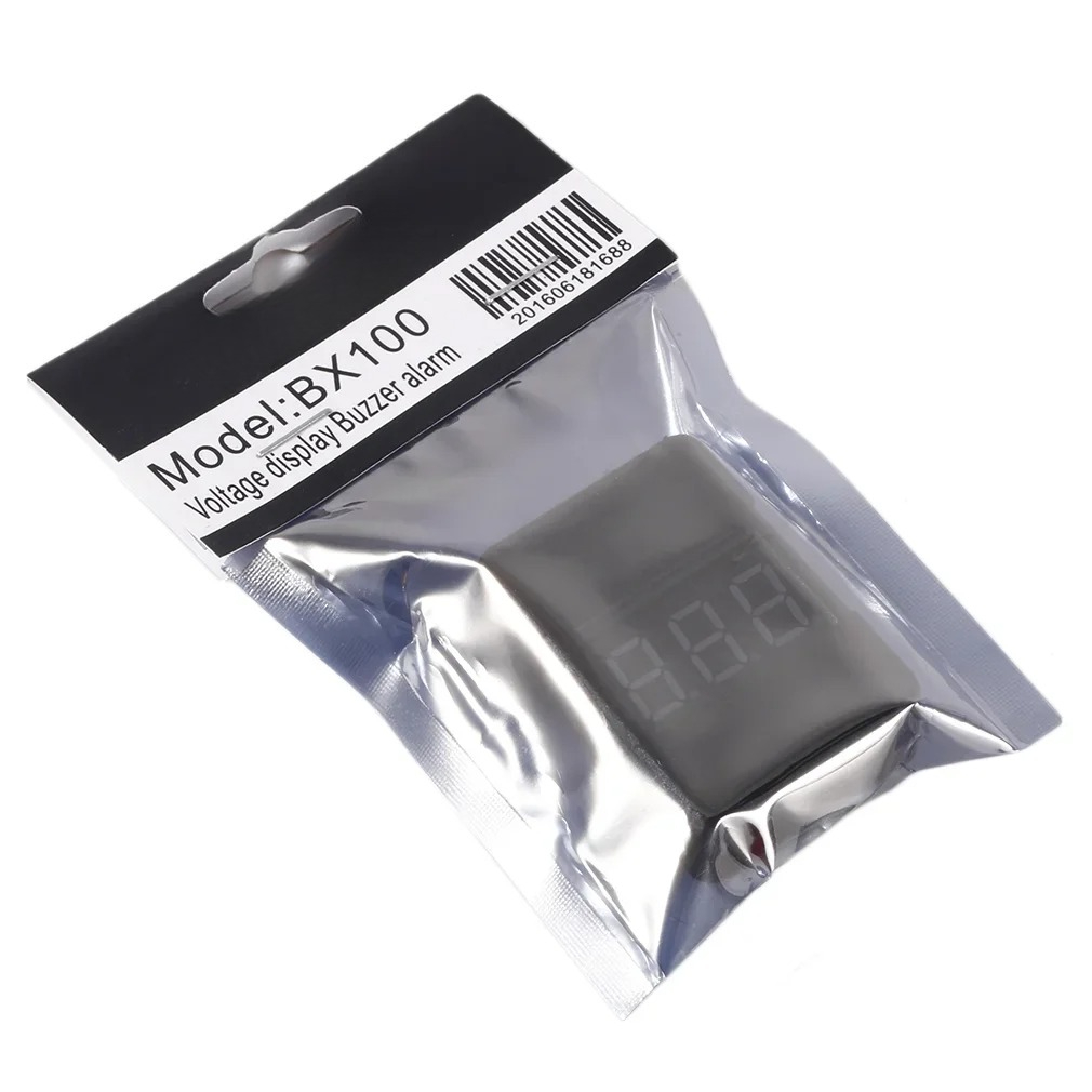 Drone Buzzer - BX100 1-8S Lipo Batteriespannungstester mit LCD-Display