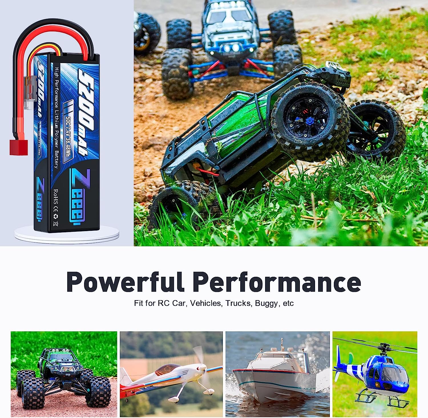 Zeee 5200 mAh 2S RC Lipo Batte – Drone Power Distribution Board Bewertung und Preis