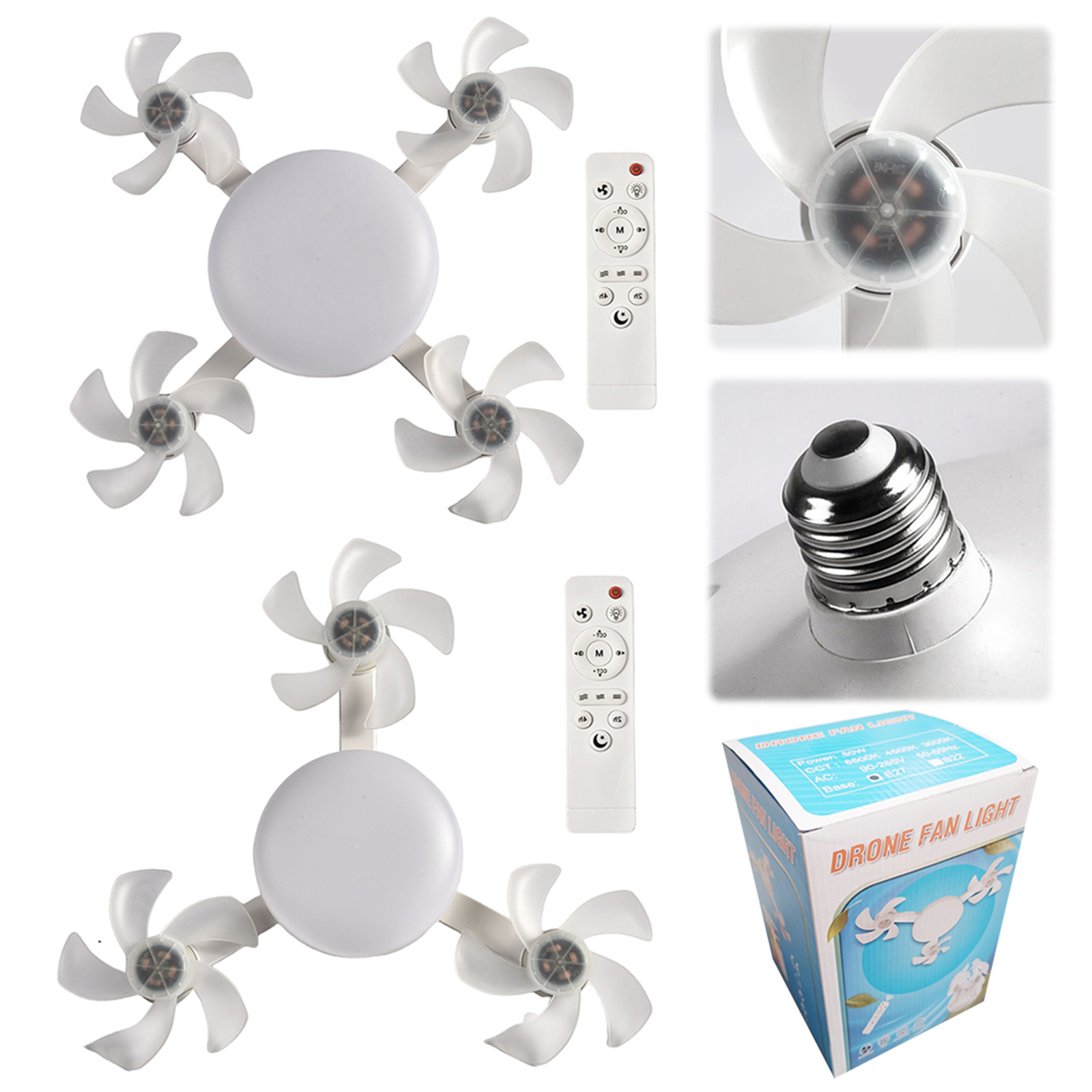2-in-1 E26/E27 Schraubfassung  – Drone Led Light Bewertung und Preis