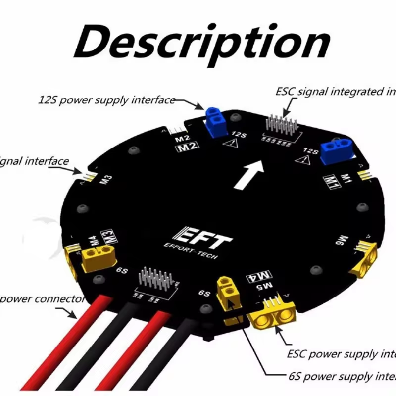 EFT Große Stromverteilungsplat – Drone Battery Bewertung und Preis