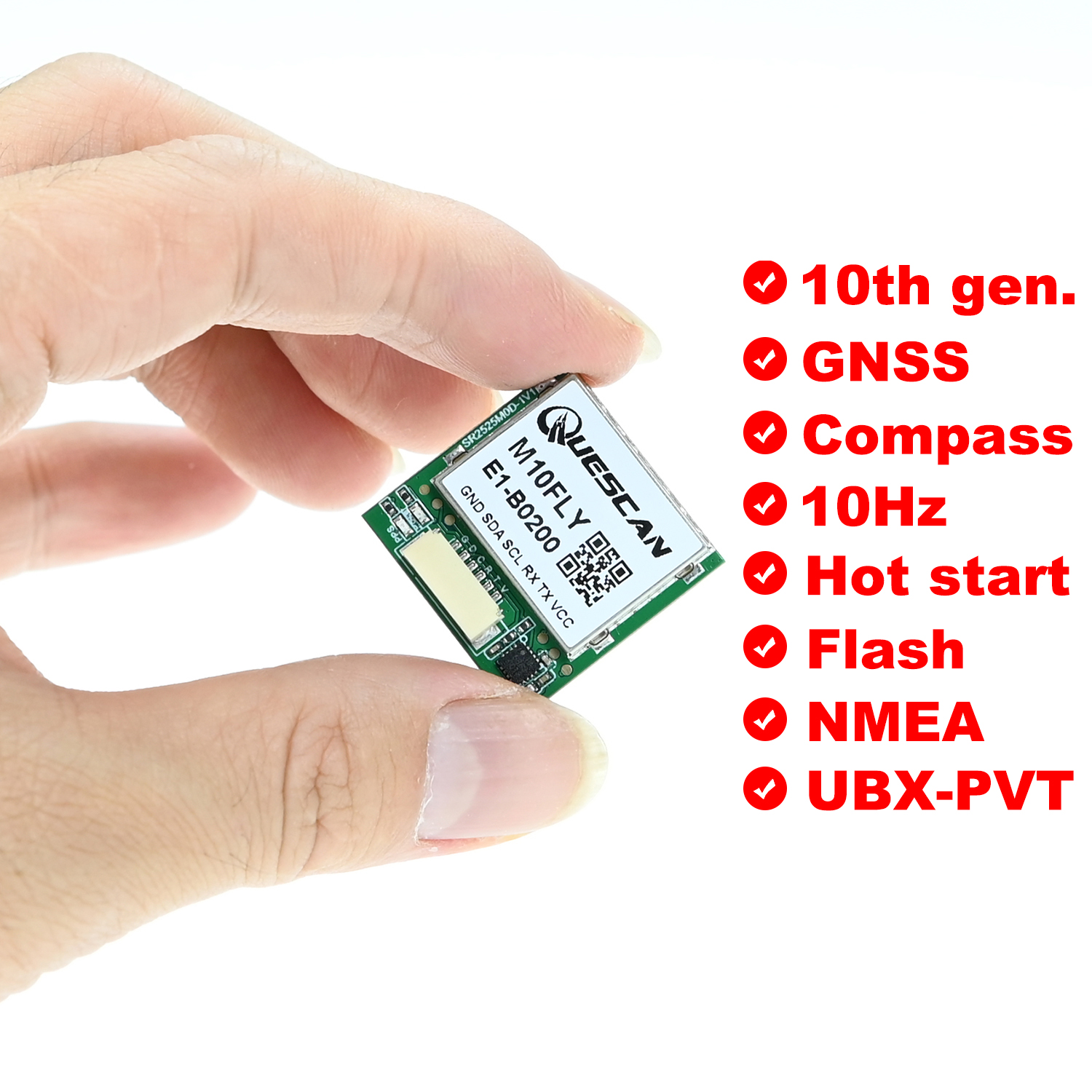 Quescan 25mm*25mm M10FLY 10Hz  – Drone Gps Module Bewertung und Preis