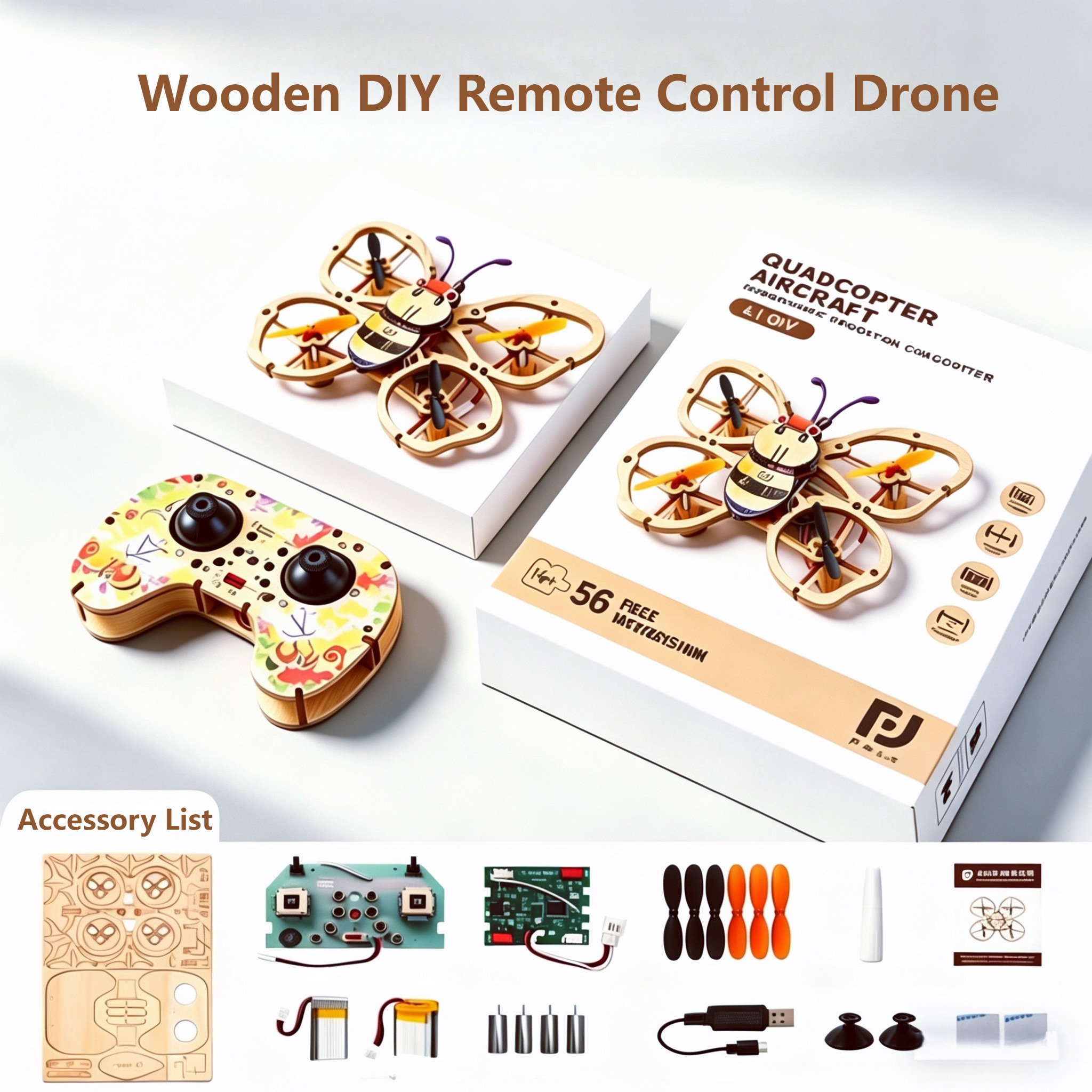 2026 Neuer Holz-DIY-Bausatz fü – Drone Battery Bewertung und Preis