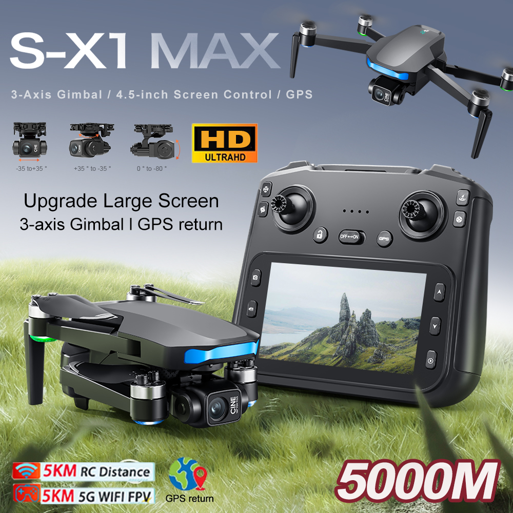 Neue S-X1 MAX Drohne GPS 8K Pr – Drone Gimbal Bewertung und Preis