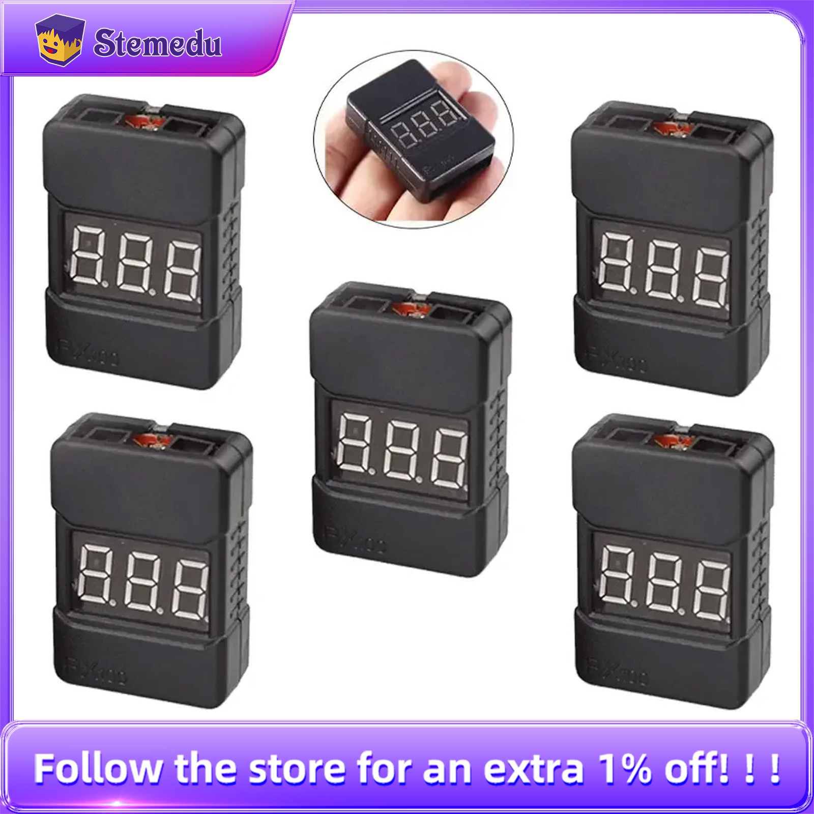 BX100 1-8S Lipo Batteriespannu – Drone Buzzer Bewertung und Preis
